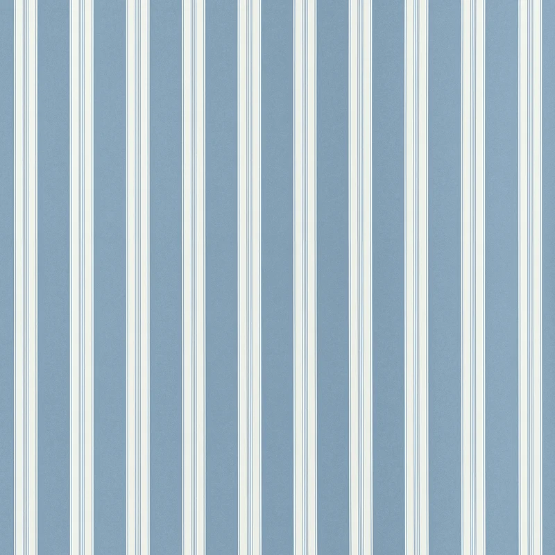 Thibaut Payton Stripe — Blue Non Woven wallpaper in Blue