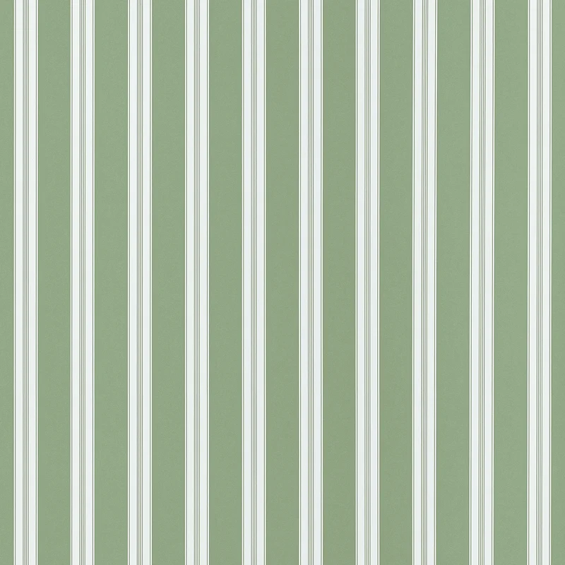 Thibaut Payton Stripe — Green Non Woven wallpaper in Green