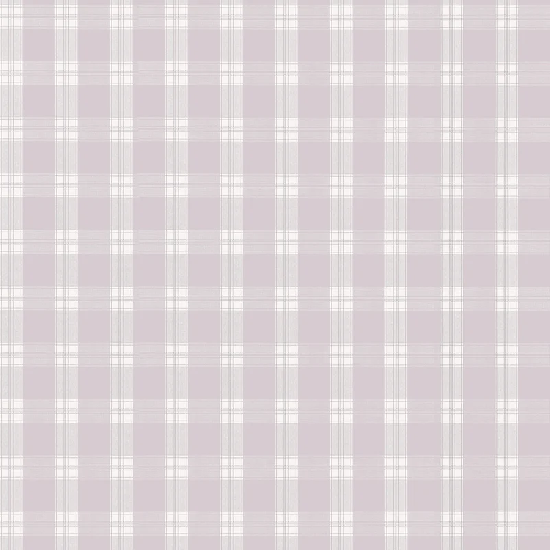 Thibaut Payton Check — Lavender Non Woven wallpaper in Lavender