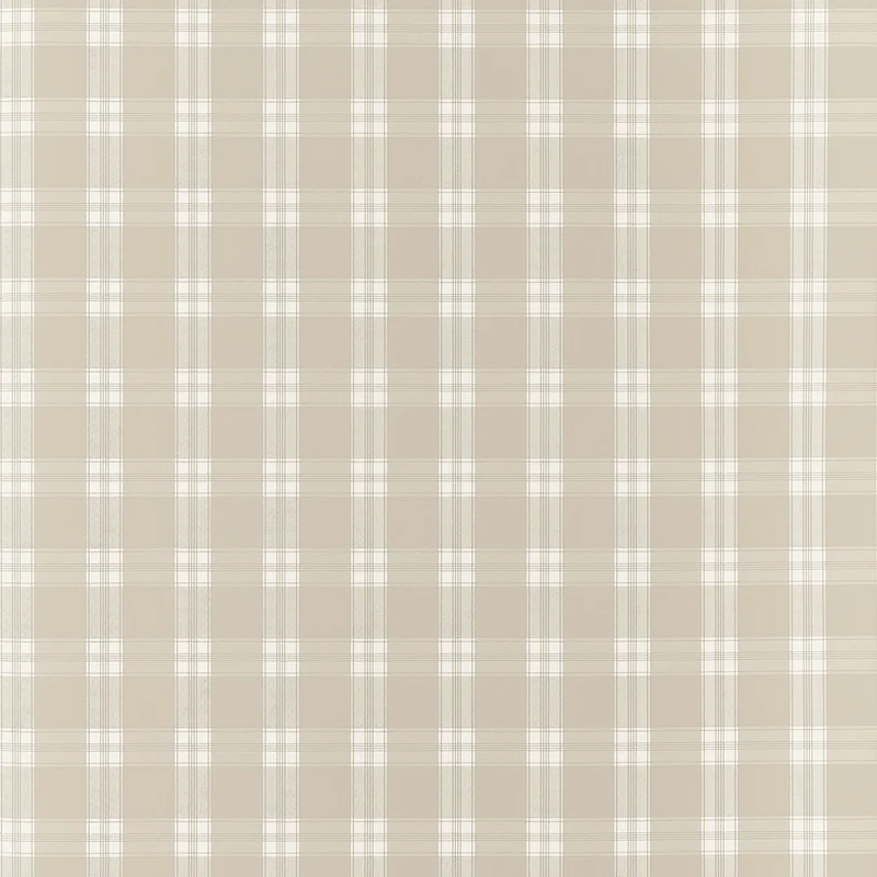 Thibaut Payton Check — Beige Non Woven wallpaper in Beige