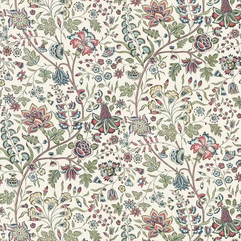 Thibaut Francois — Red and Blue Non Woven wallpaper in Red and Blue