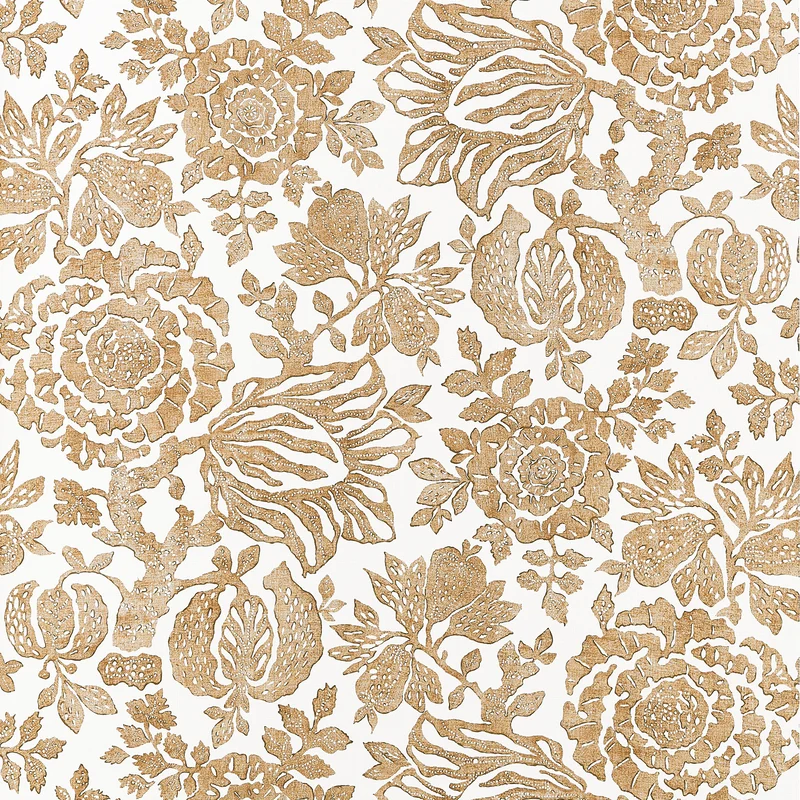 Thibaut Sigourney — Gold Non Woven wallpaper in Gold