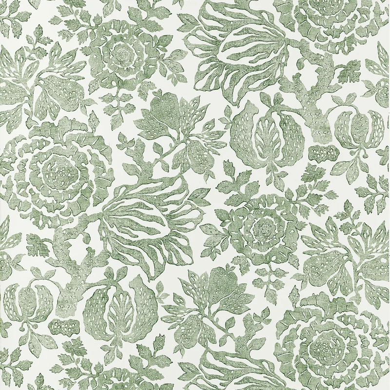 Thibaut Sigourney — Green Non Woven wallpaper in Green