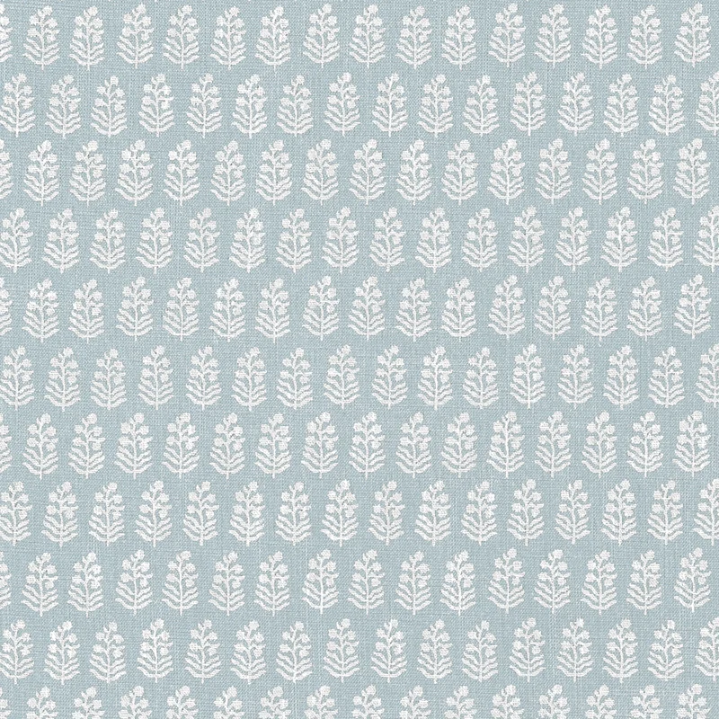 Thibaut Chloe — Spa Blue Linen on Non Woven wallpaper in Spa Blue