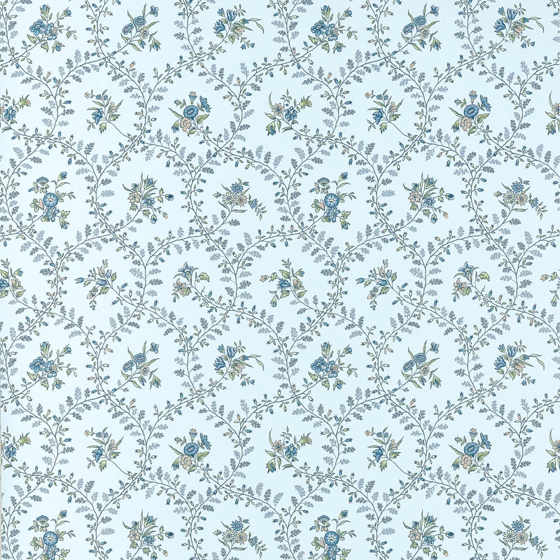 Thibaut Juliette Trail — Spa Blue Non Woven wallpaper in Spa Blue