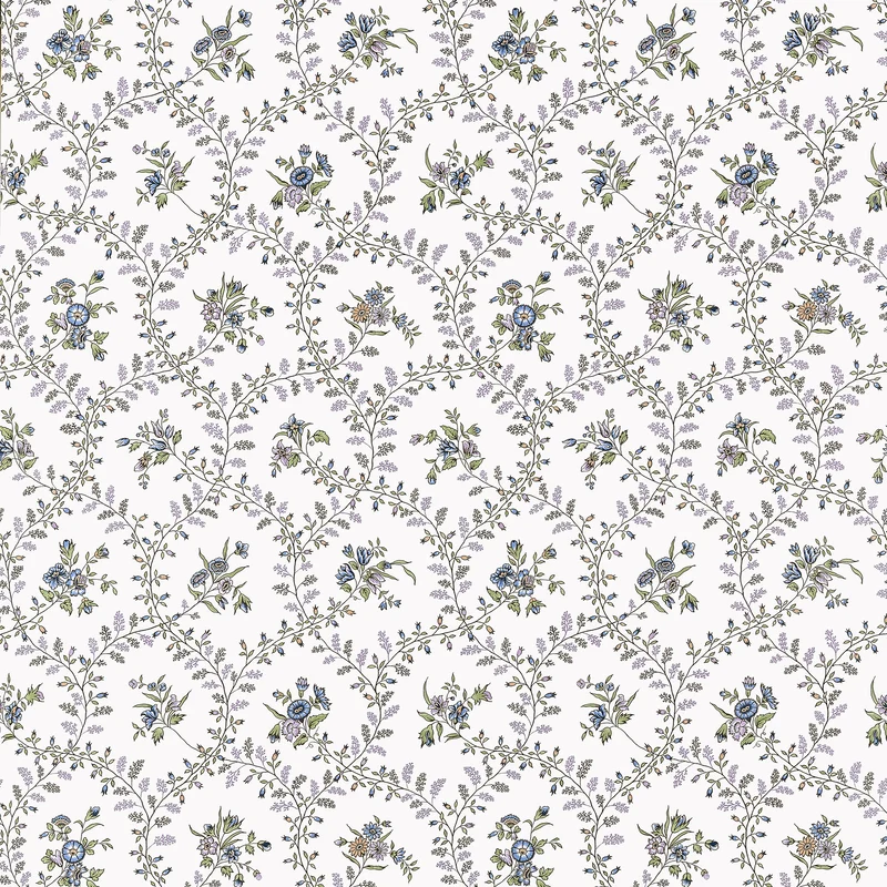 Thibaut Juliette Trail — Lavender and Blue Non Woven wallpaper in Lavender and Blue