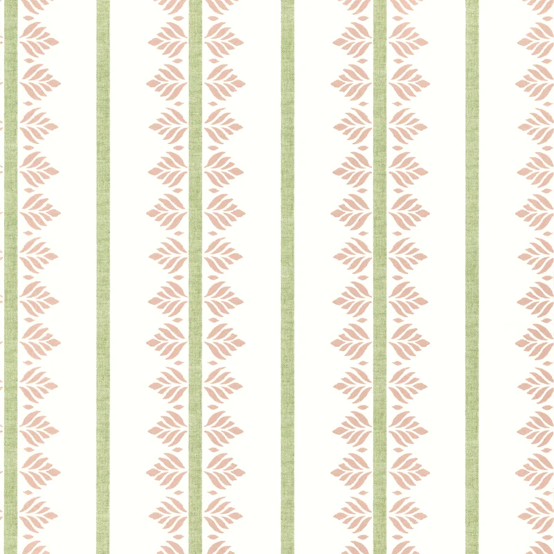 Thibaut Fern Stripe — Blush Non Woven wallpaper in Blush