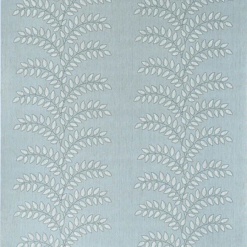 Thibaut Frondescence — Robin'S Egg Linen Mesh on Non Woven wallpaper in Robin'S Egg