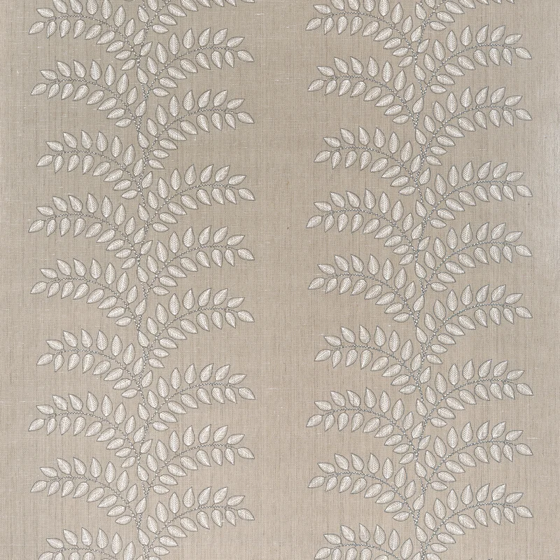 Thibaut Frondescence — Flax Linen Mesh on Non Woven wallpaper in Flax