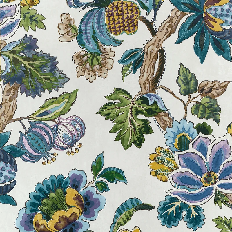 Thibaut Stockbridge — Lavender and Blue Non Woven wallpaper in Lavender and Blue