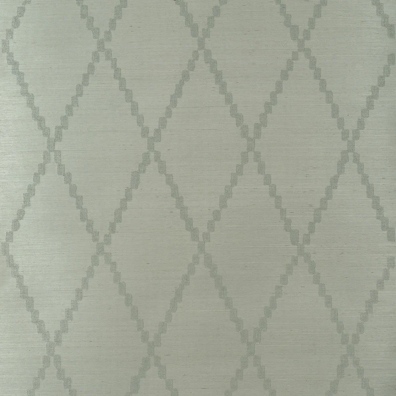 Thibaut Ribbon Sisal — Sage Sisal on Non Woven wallpaper in Sage