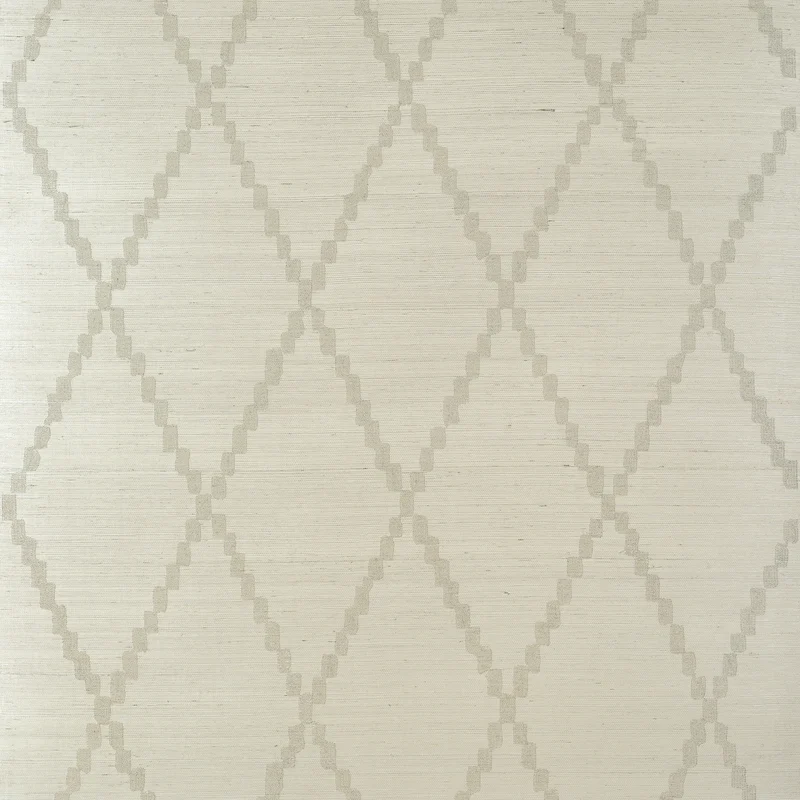 Thibaut Ribbon Sisal — Beige Sisal on Non Woven wallpaper in Beige
