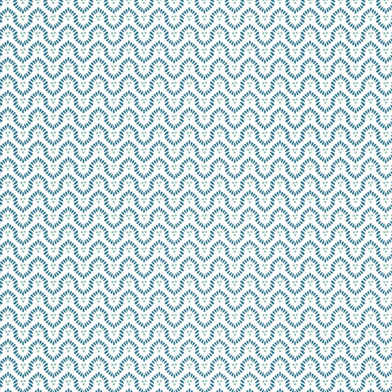 Thibaut Wynford — Navy on White Wallpaper wallpaper in Navy on White