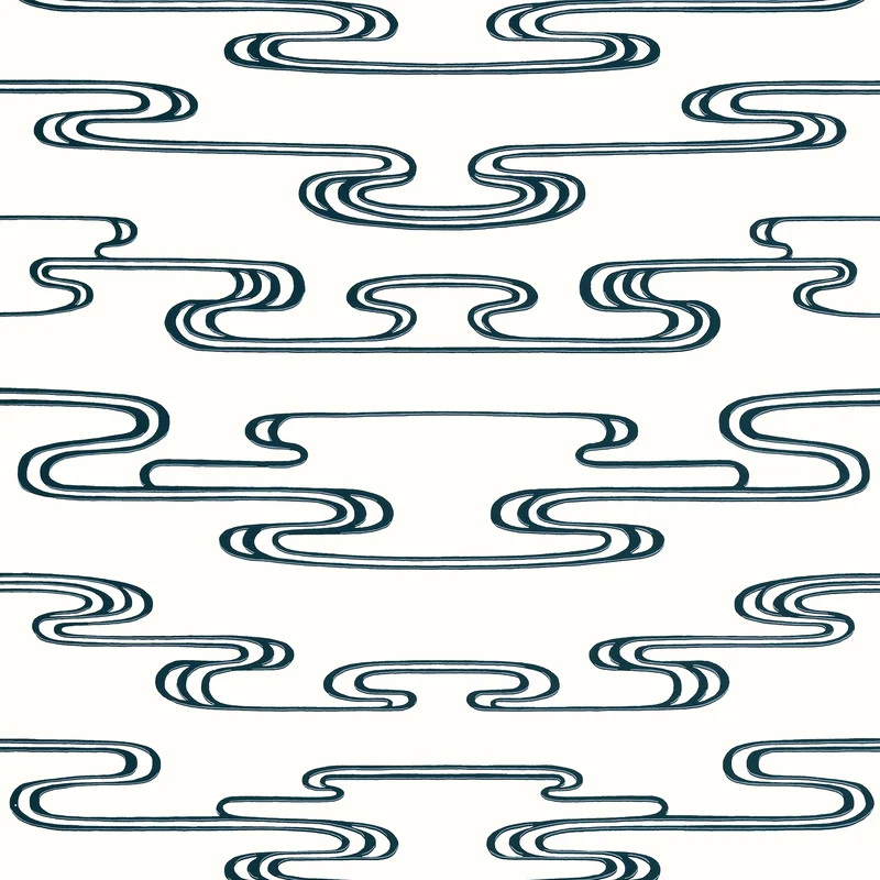 Thibaut Cloudwater — Black Wallpaper wallpaper in Black