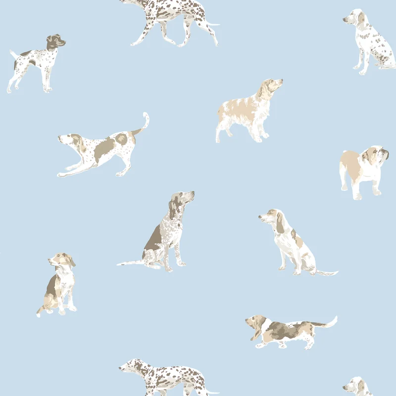 Thibaut Buddy — Blue Wallpaper wallpaper in Blue