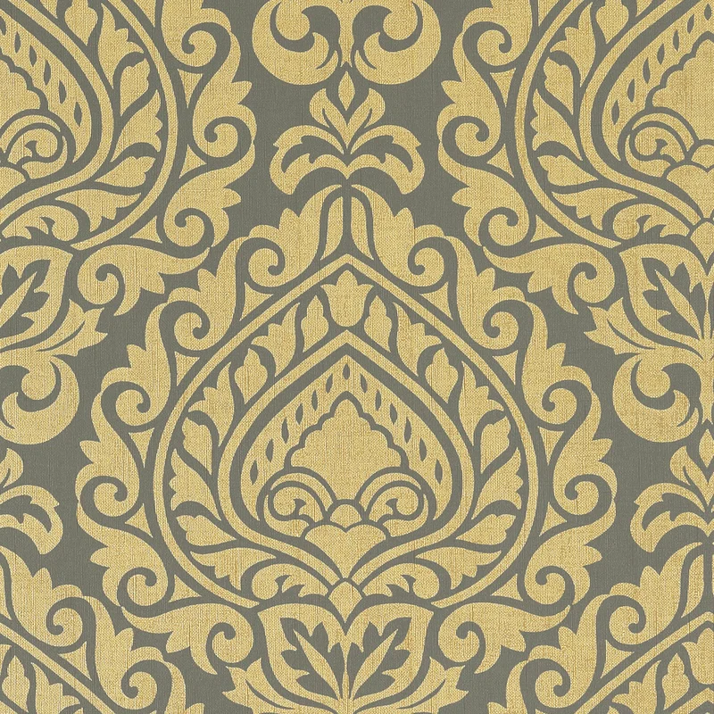 Thibaut Annette — Metallic Gold on Smoke wallpaper
