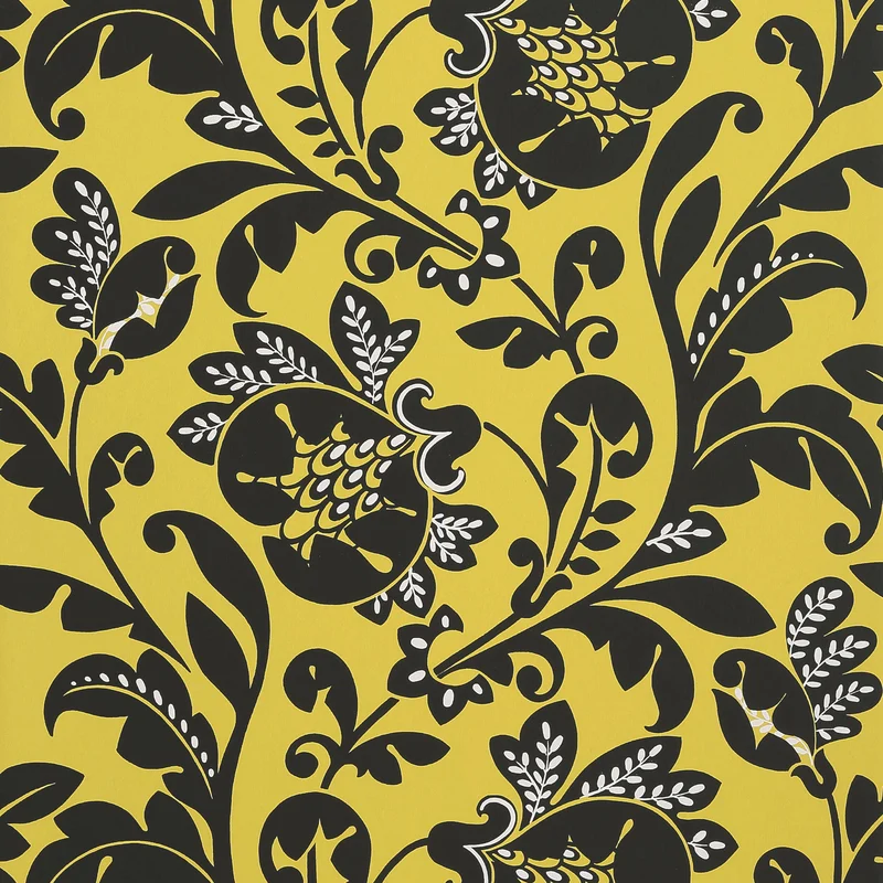 Thibaut Livorette — Citron Yellow Non Woven Wallpaper wallpaper in Citron Yellow