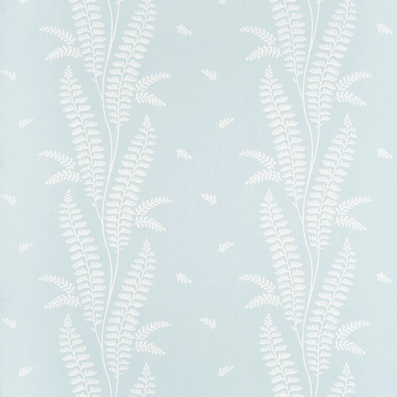 Thibaut Ensbury Fern — Soft Blue Non Woven wallpaper in Soft Blue