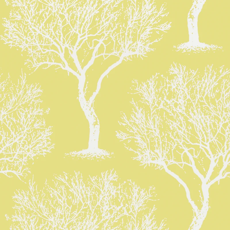 Thibaut Winfell Forest — Citron Non Woven Wallpaper wallpaper in Citron