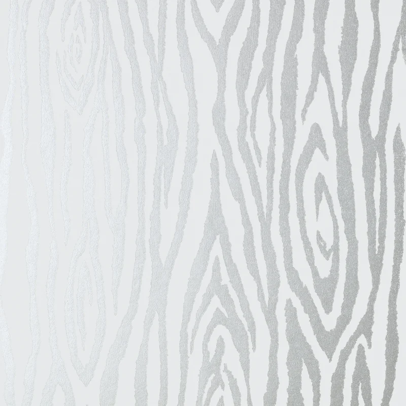 Thibaut Surrey Woods — Metallic Silver Non Woven Wallpaper wallpaper in Metallic Silver