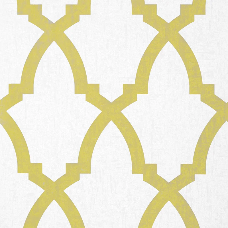 Thibaut Brock Trellis — Citron Non Woven Wallpaper wallpaper in Citron
