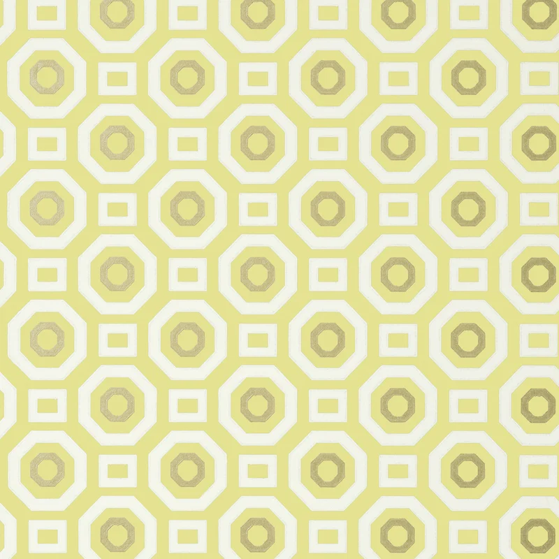 Thibaut Zane — Metallic Gold on Citron Non Woven Wallpaper wallpaper in Metallic Gold on Citron
