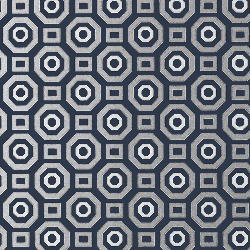 Thibaut Zane — Metallic on Navy Non Woven Wallpaper wallpaper in Metallic on Navy