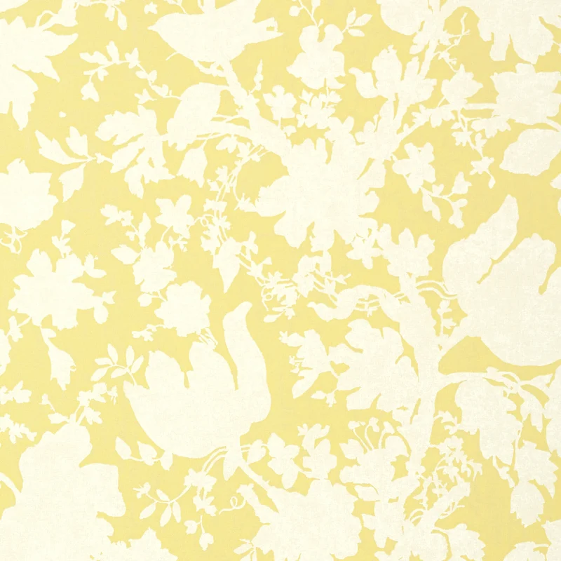 Thibaut Garden Silhouette — Citron wallpaper