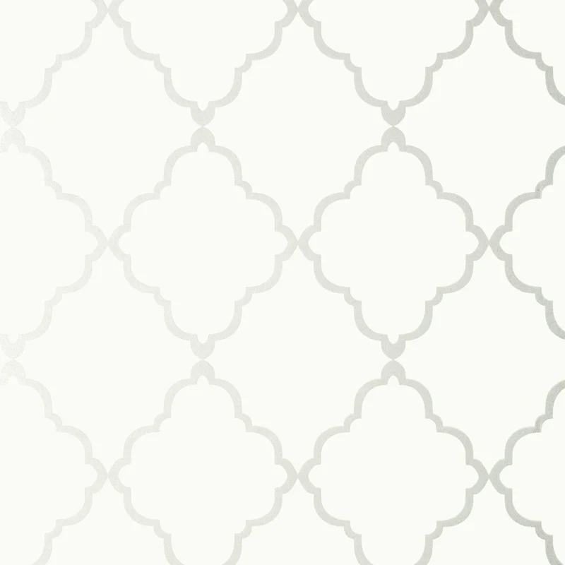Thibaut Klein Trellis — Off White wallpaper