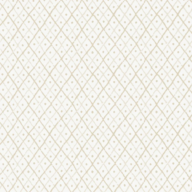 Thibaut Mini Trellis — Beige Non Woven wallpaper in Beige