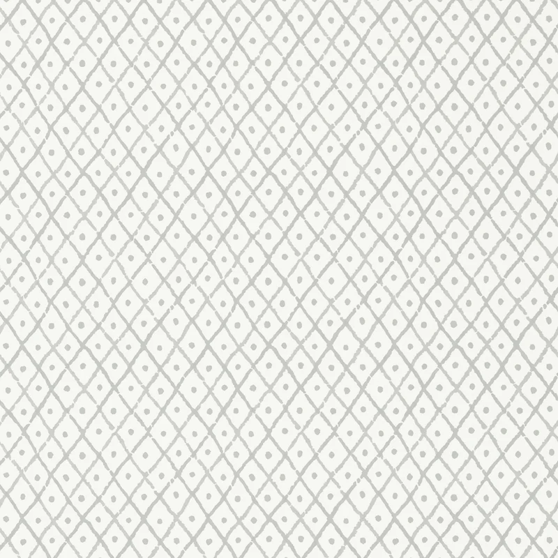 Thibaut Mini Trellis — Grey Non Woven Wallpaper wallpaper in Grey
