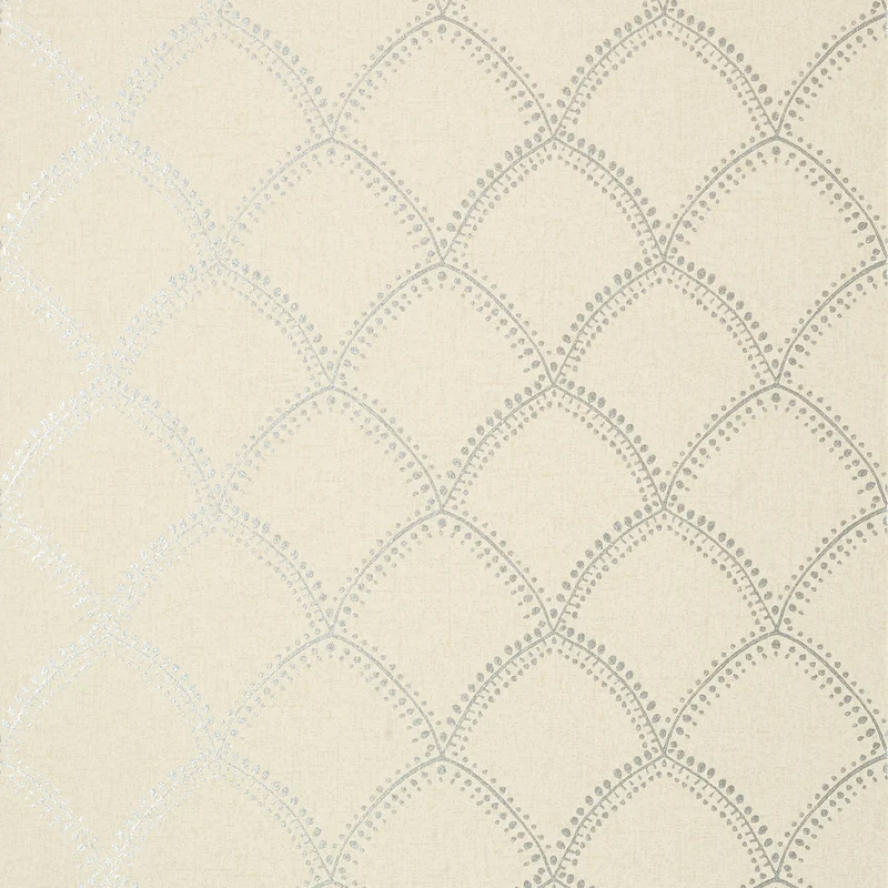 Thibaut Burmese — Metallic on Beige Non Woven Wallpaper wallpaper in Metallic on Beige
