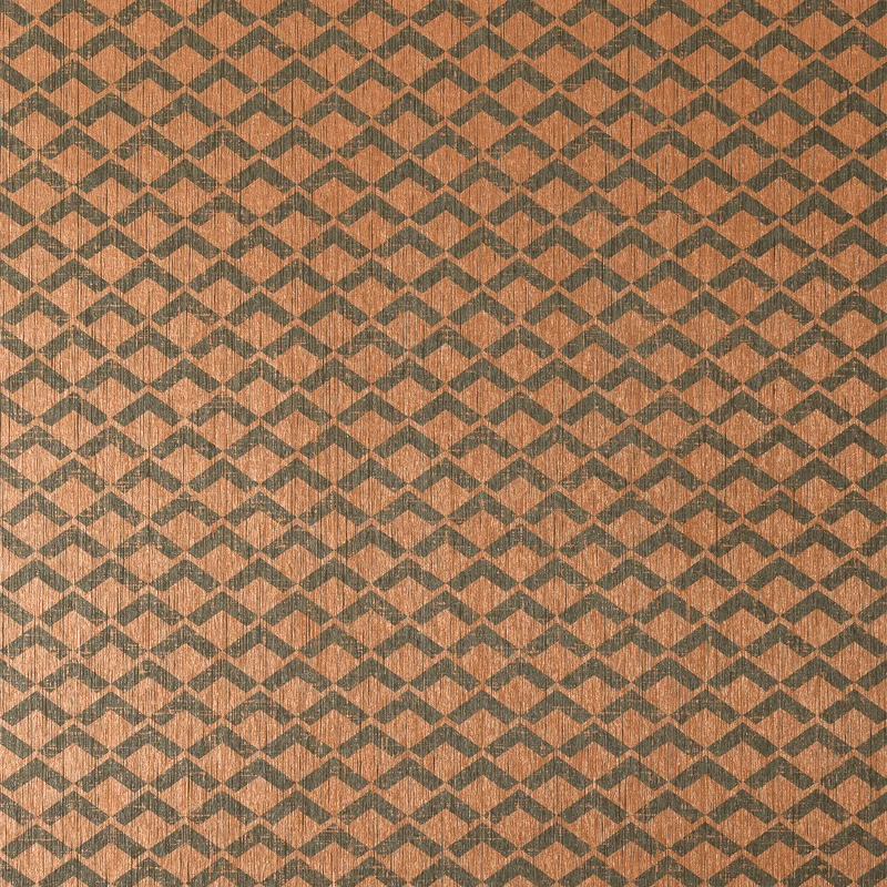 Thibaut Cashiers — Charcoal and Metallic Copper Paperweave wallpaper in Charcoal and Metallic Copper