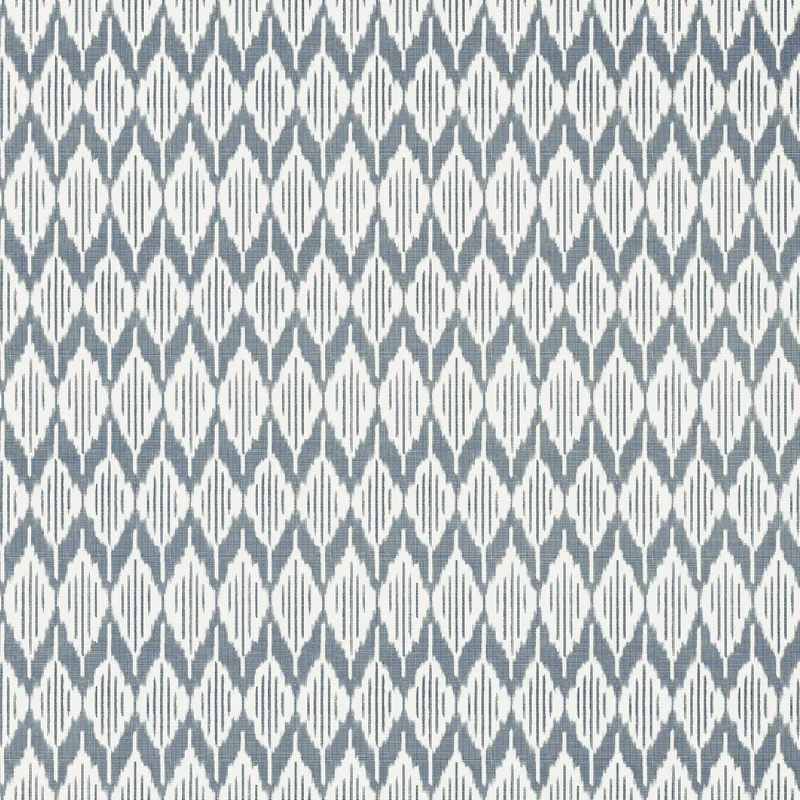 Thibaut Balin Ikat — Navy wallpaper