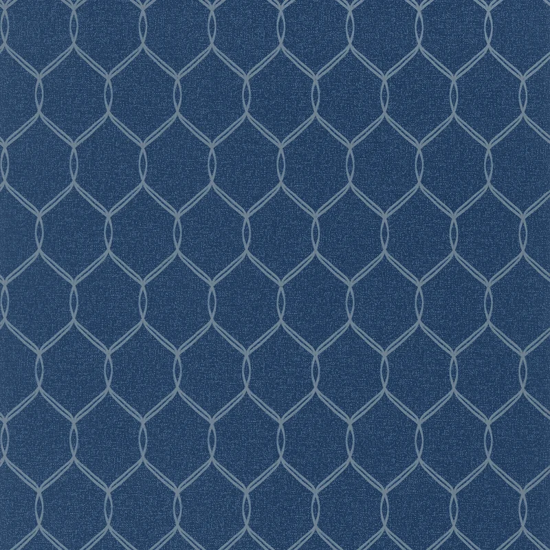 Thibaut Leland Trellis — Navy Non Woven Wallpaper wallpaper in Navy