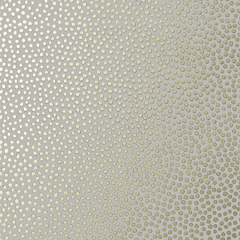 Thibaut Davis Dot — Metallic Gold on Pewter Non Woven wallpaper in Metallic Gold on Pewter