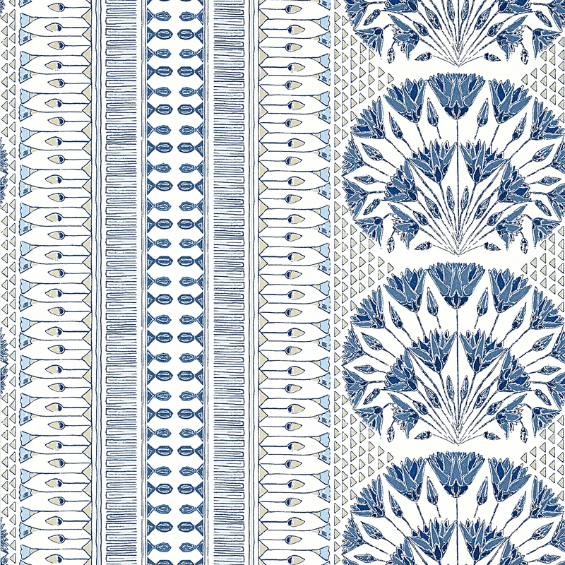 Thibaut Cairo — Blue and White wallpaper