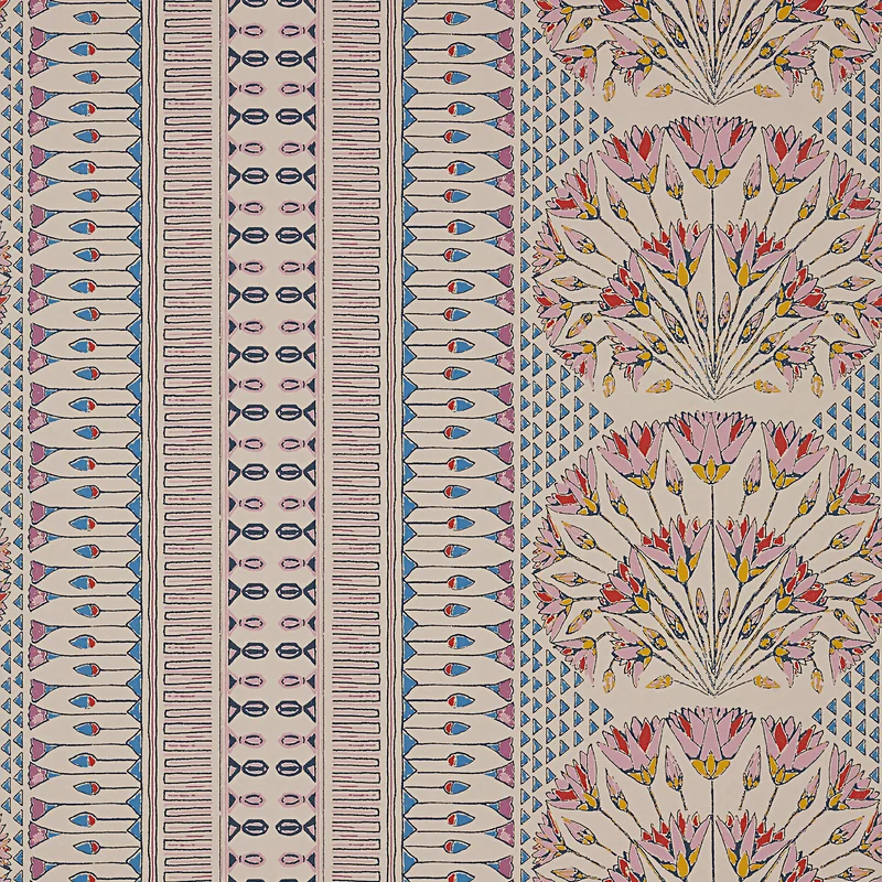 Thibaut Cairo — Pink and Coral Non Woven Wallpaper wallpaper in Pink and Coral