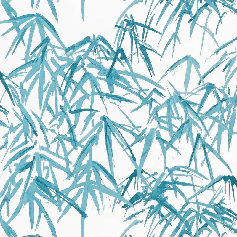 Thibaut Kyoto Leaves — Robin'S Egg Non Woven Wallpaper wallpaper in Robin'S Egg