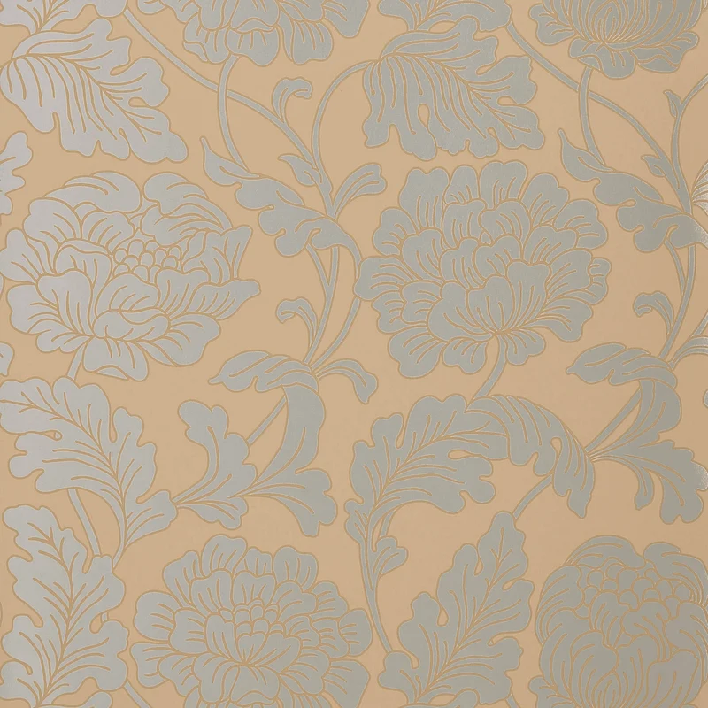 Thibaut Hathaway — Silver on Taupe Non Woven Wallpaper wallpaper in Silver on Taupe