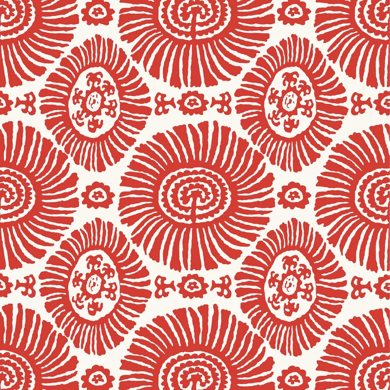 Thibaut Solis — Coral Wallpaper wallpaper in Coral