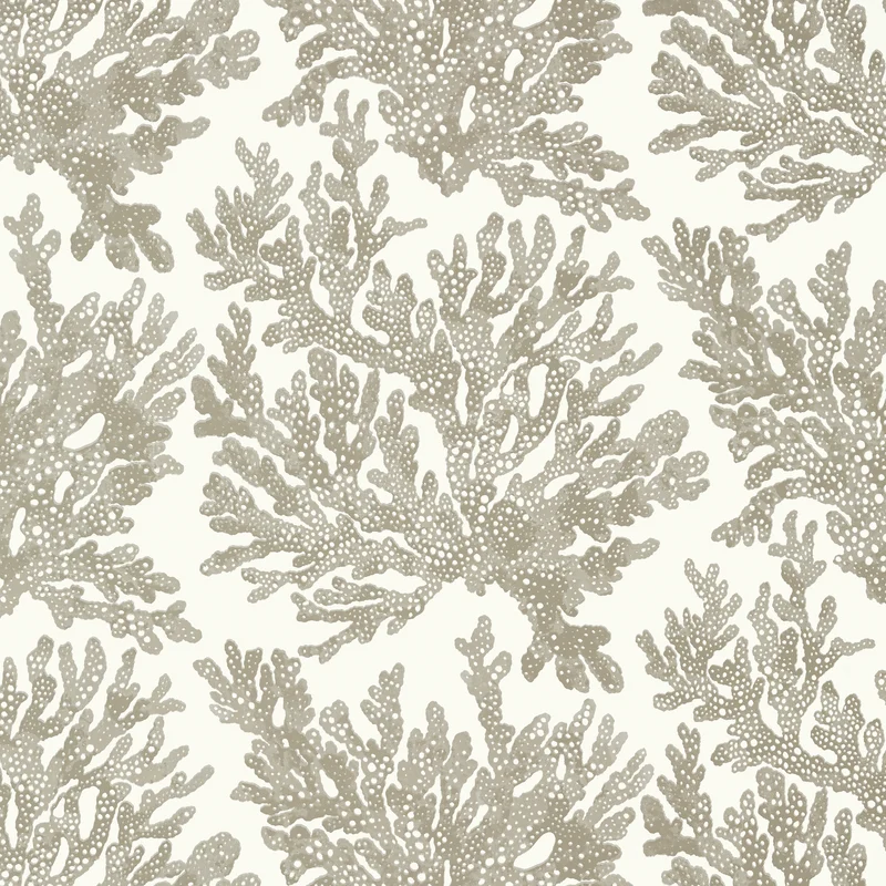 Thibaut Marine Coral — Beige Wallpaper wallpaper in Beige