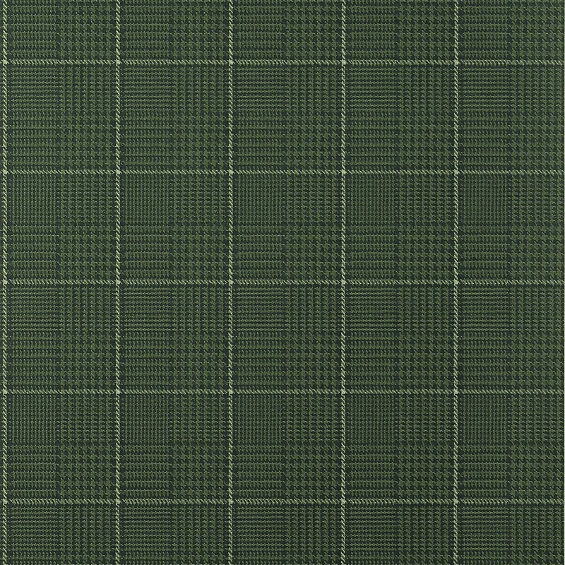 Thibaut Grassmarket Check — Forest Green Embossed Vinyl on Non Woven wallpaper in Forest Green