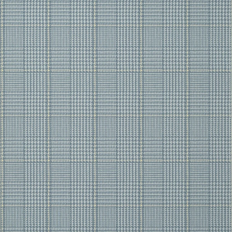 Thibaut Grassmarket Check — Slate Blue Embossed Vinyl on Non Woven wallpaper in Slate Blue