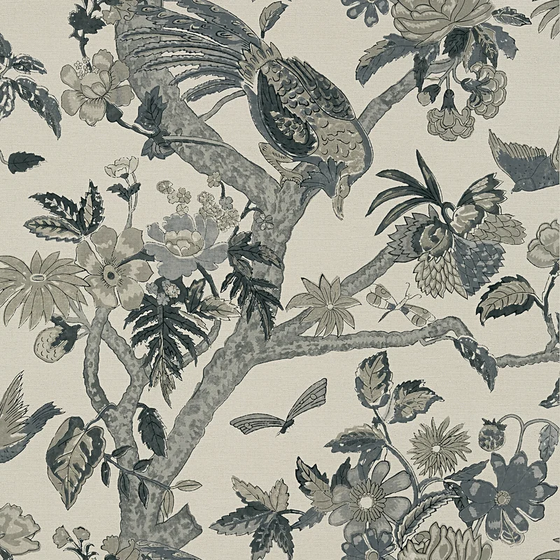 Thibaut Coromandel — Grey wallpaper
