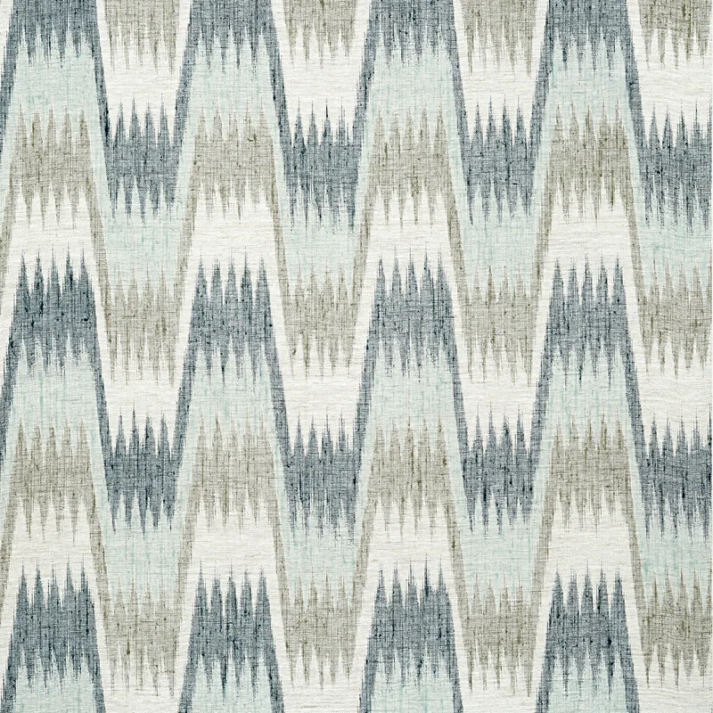 Thibaut Stockholm Chevron — Slate Blue Linen Mesh on Non Woven wallpaper in Slate Blue