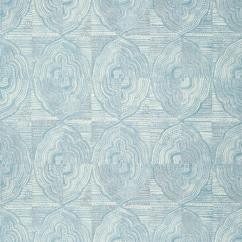 Thibaut Kalahari — Slate Blue Embossed Vinyl on Non Woven wallpaper in Slate Blue