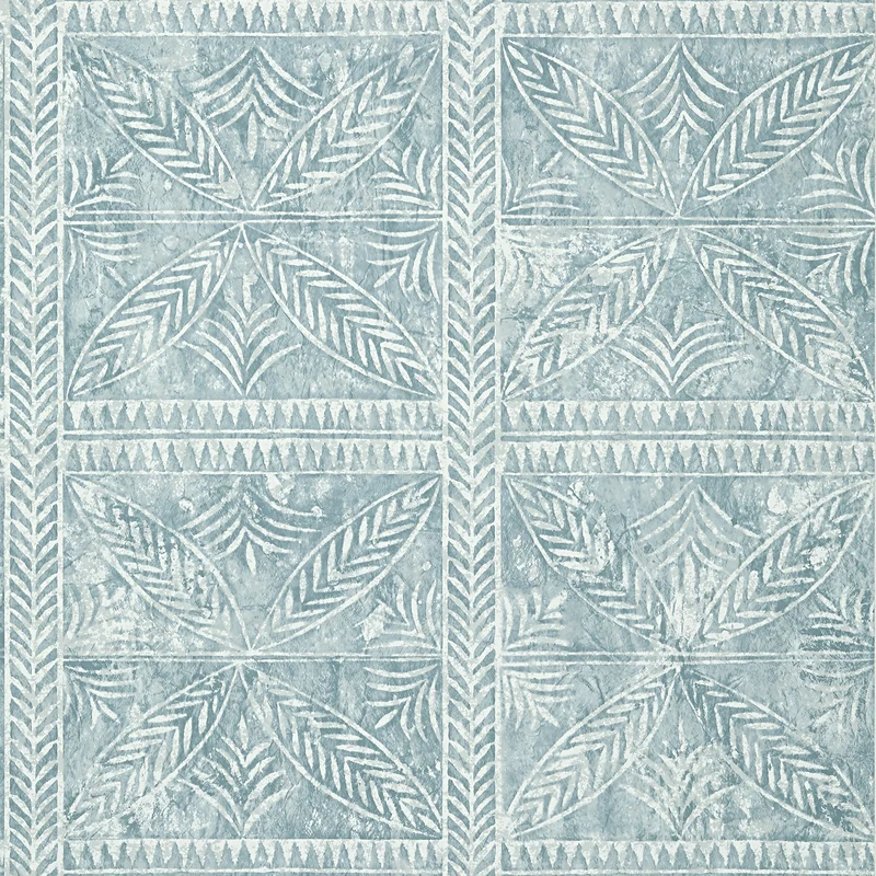 Thibaut Timbuktu — Slate Blue Wallpaper wallpaper in Slate Blue