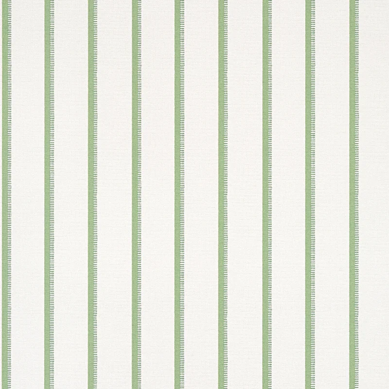 Thibaut Notch Stripe — Green Wallpaper wallpaper in Green