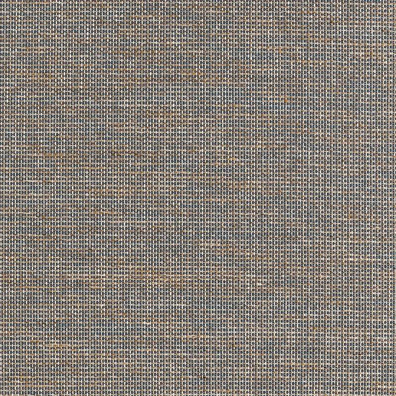 Thibaut Harrison — Blue and Tan Paperweave and Linen on Non Woven wallpaper in Blue and Tan